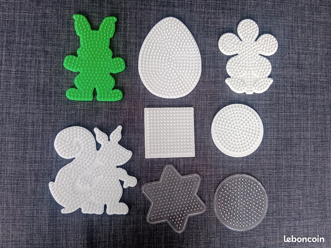 Lot supports pour perles à repasser Pâques (image 2)