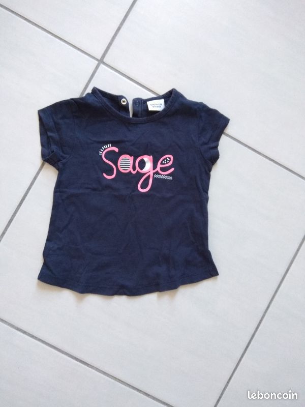 T-shirt fille 18 mois (image 5)