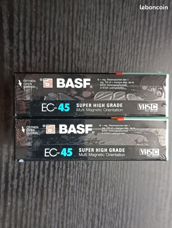 Lot De 7 Cassettes VHS BASF High Grade – K7 Vierges Pour Enregistrement, état Propre