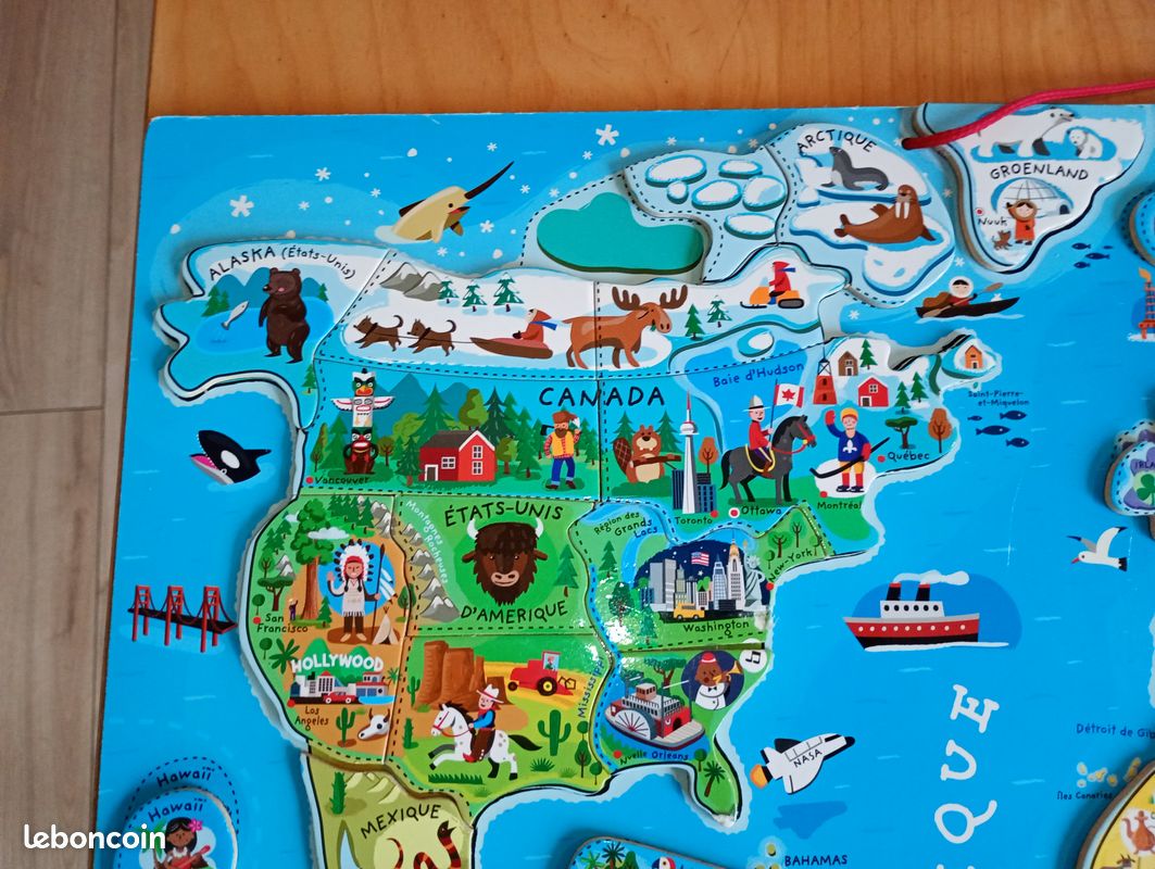 Carte du monde puzzle janod (image 4)