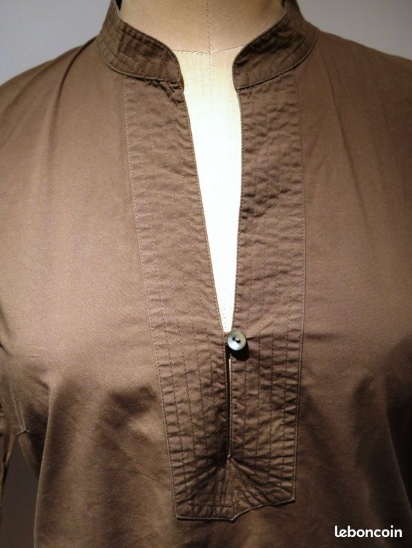 Top blouse chemise kaki Esprit (image 2)