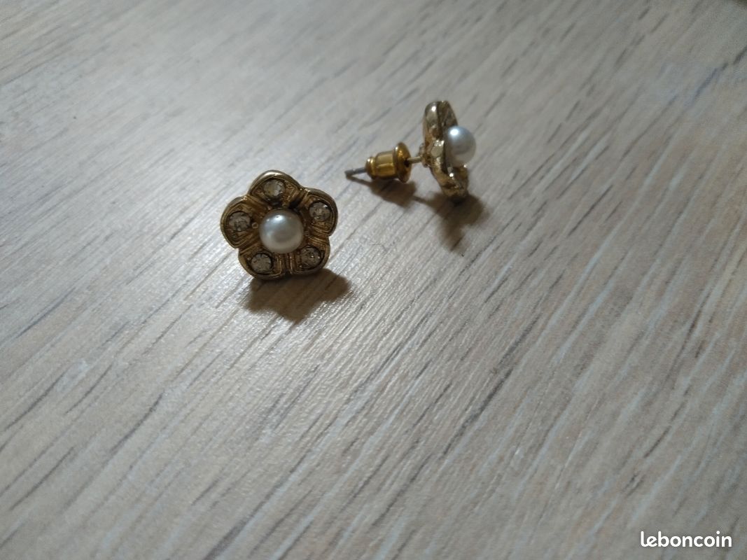 Boucles D'oreilles Clips Vintage Balaboosté - Métal Doré - Fabriquées En France