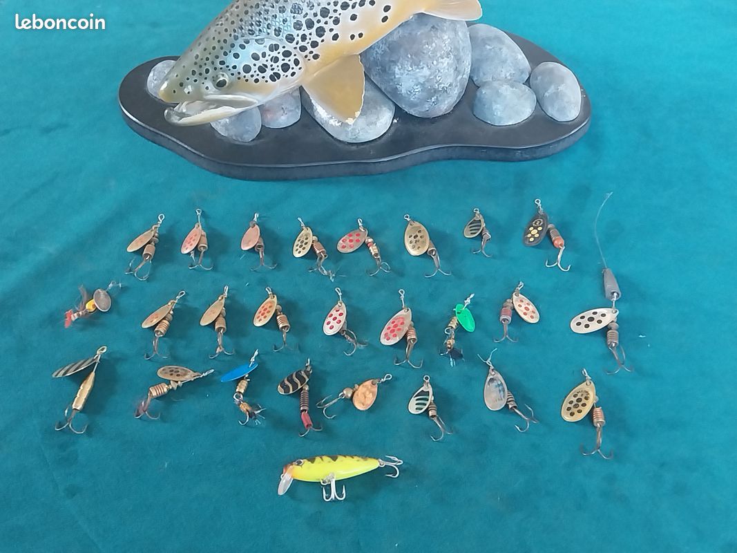 Cuillère mepps et autres marques taille 1 2 pêche brochet perche chevesne truite - Sport & Plein air