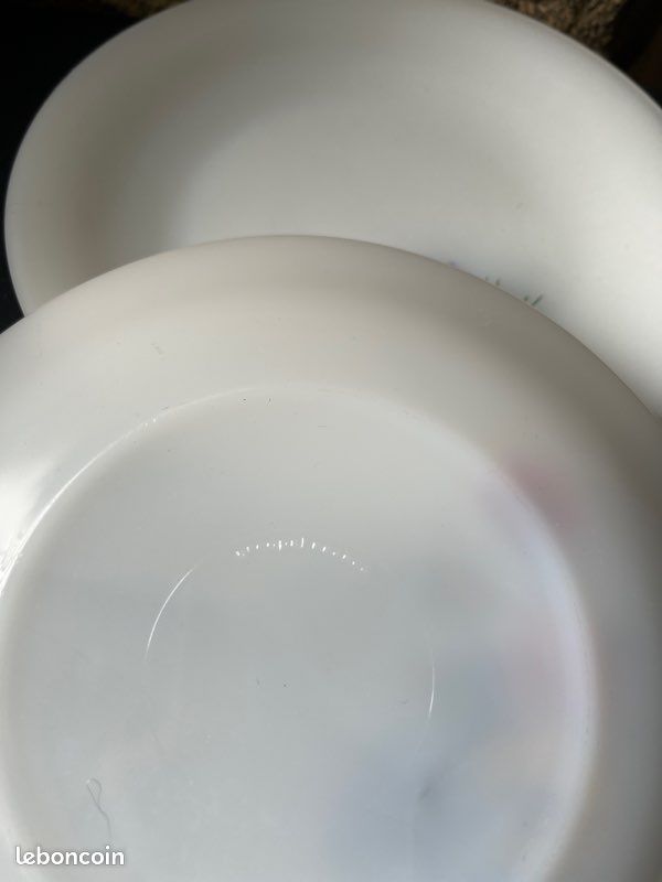 Lot de 4 petites assiettes Arcopal Vintage (image 2)