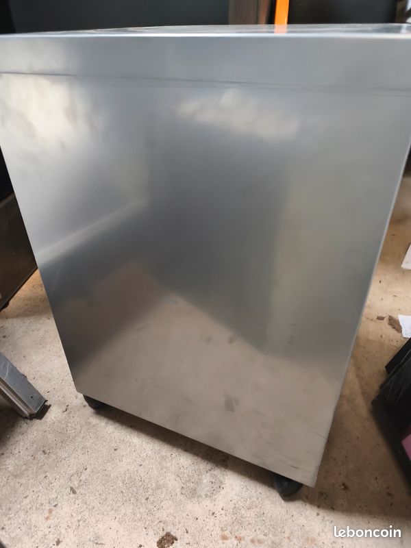 Meuble caisson de bureau 3 tiroirs sur roulettes blanc gris avec clés (image 3)