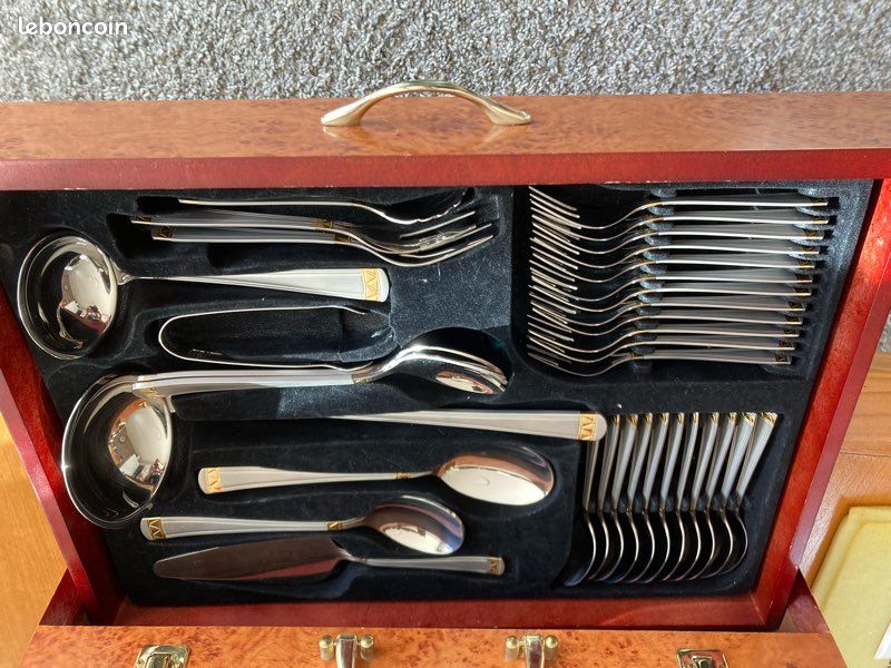 Brocante chic - Menagere Varaguen Chrome 18/10 et or 23/24