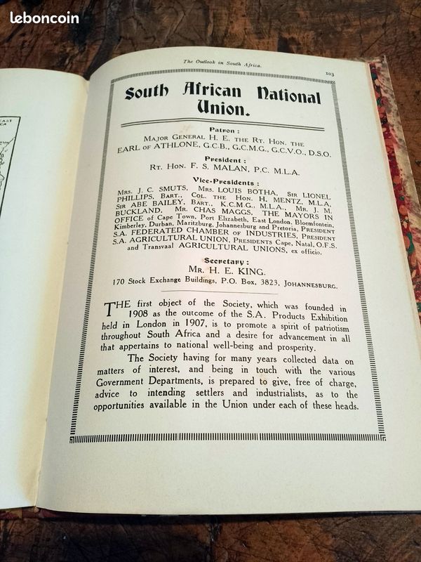 The outlook in south africa " edition 1924 livre ancien (image 4)