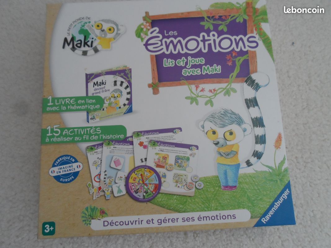 Ravensburger - Maki devient grand frère - Les émotions - Premier jeu de