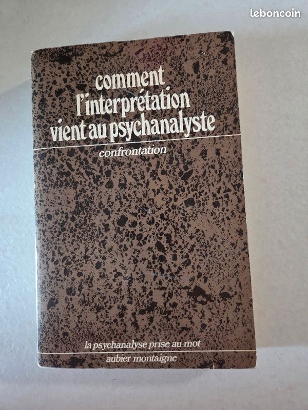 • Comment l'interprétation vient au psychanalyste, Édition Aubier Montaigne (image 1)