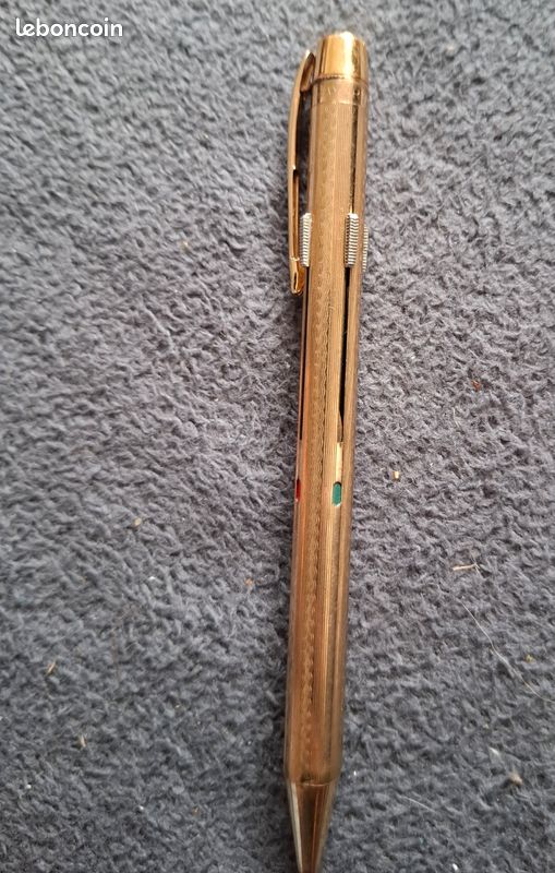 Stylo Parker Stylomine Quatre Couleurs Plaqué Or Vintage - Occasion Rare
