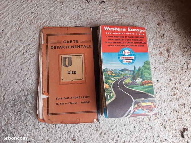 LOT DE CARTES ROUTIERES MICHELIN ANCIENNES - Cartes géographiques
