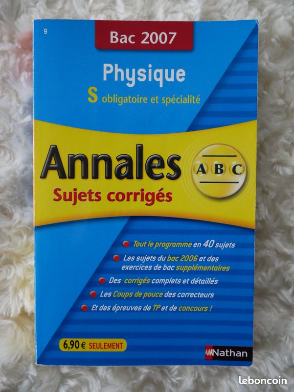 Lot 4 Annales Bac Scientifique - Maths Physique Chimie (image 11)