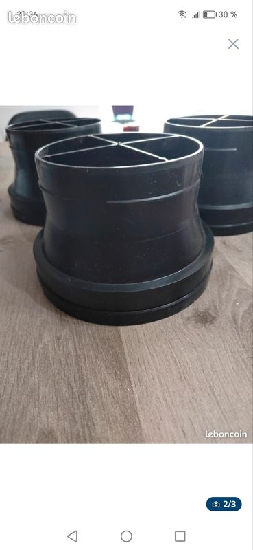 Raccords de refoulement Ø160 vers Ø125 - ALDES neufs
5 l'unité (image 2)