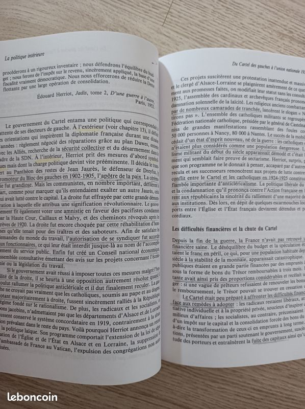 Livre d'histoire "La France de 1914 à 1940" de M. Agulhon, A.Nouschi et R. Schott n (image 3)