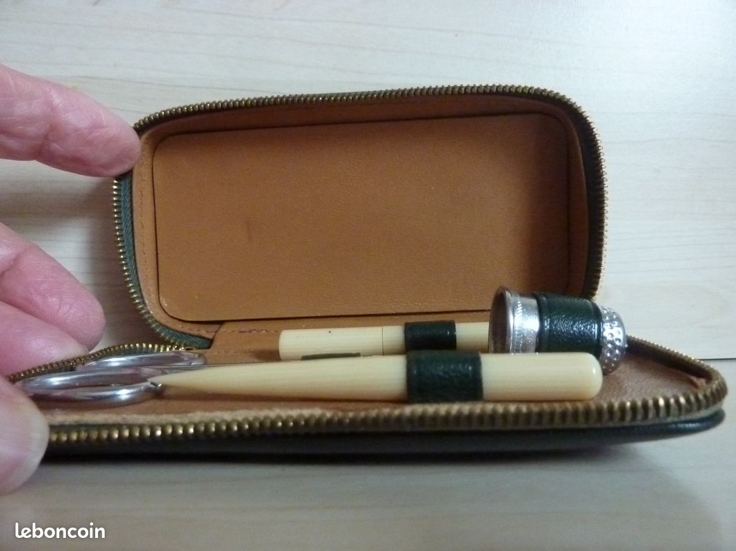 Petite trousse à couture en cuir Le Tanneur (image 7)