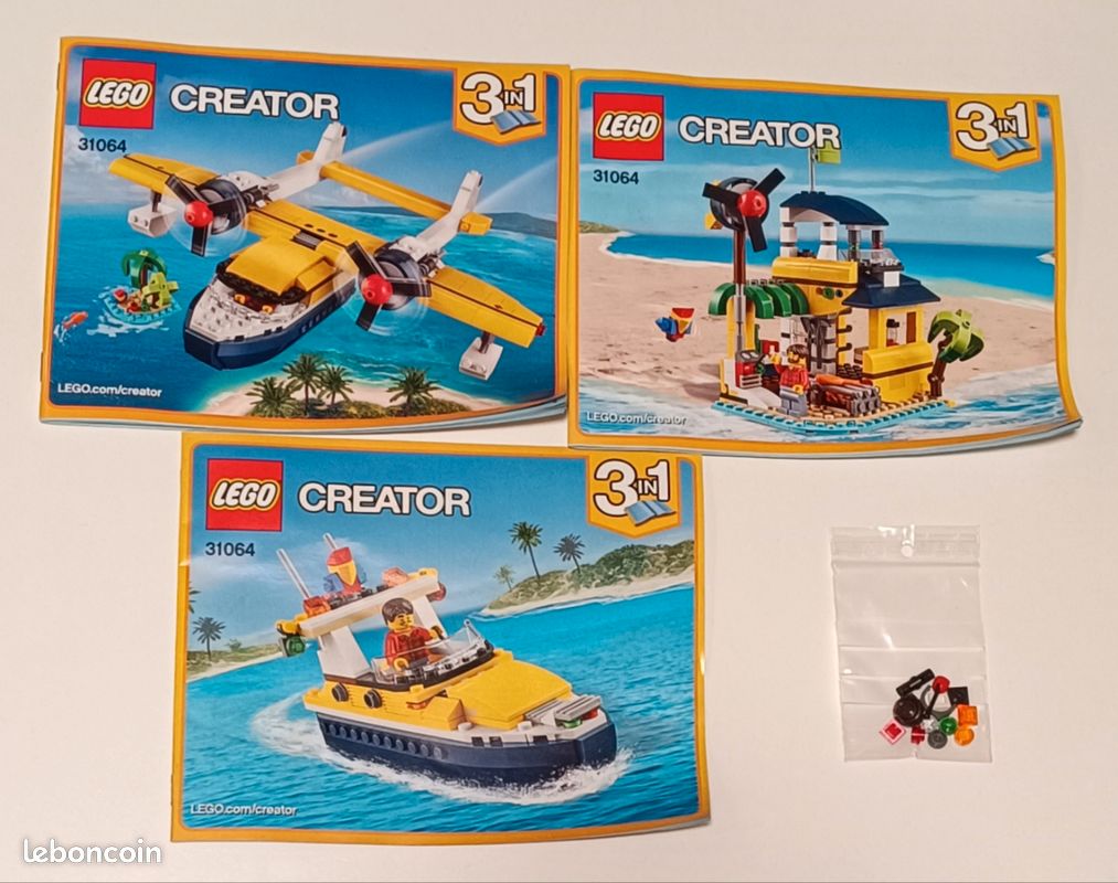 LEGO Creator 31064 – L'Aventure sur l'Île (3-en-1) Complet (image 6)