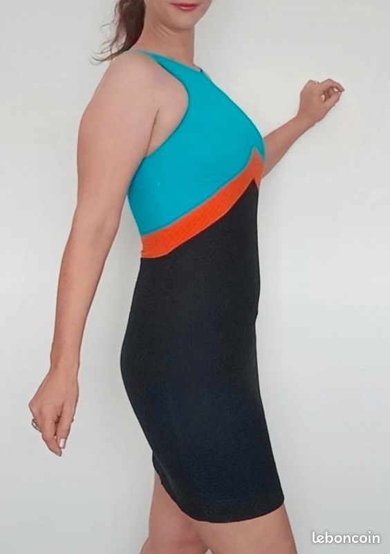 Robe moulante chic nid d abeille pinup taille 38 (image 6)