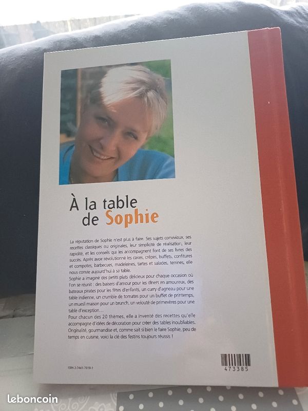 Livre de cuisine: A, la table de Sophie (image 7)