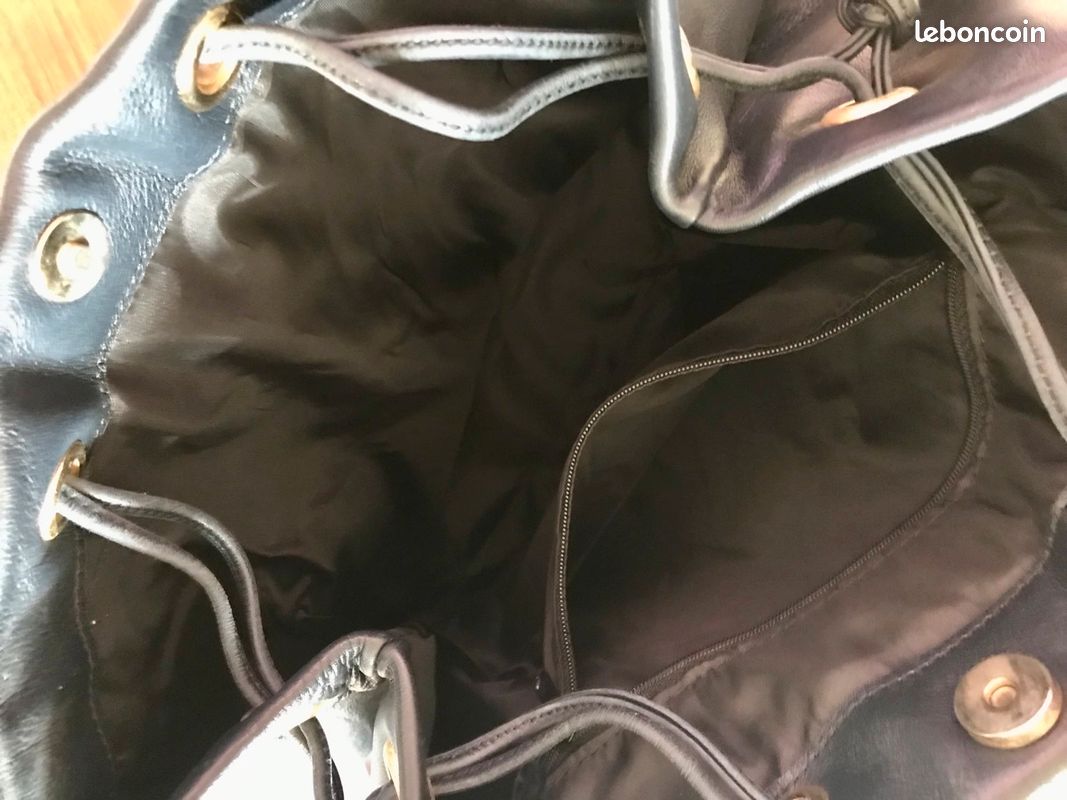 Beau sac à main cuir marine (image 3)