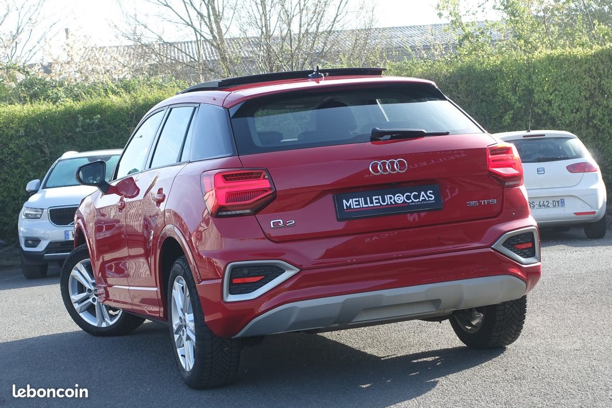 Q2 35 Tfsi 150ch S-Tronic Virtual cockpit/Cuir chauffants/Toit ouvrant/Gps Europe/Caméra/Accès confort/Carplay/Hayon électrique/LED/Régulateur/1*Main/Garantie 12 mois (image 3)