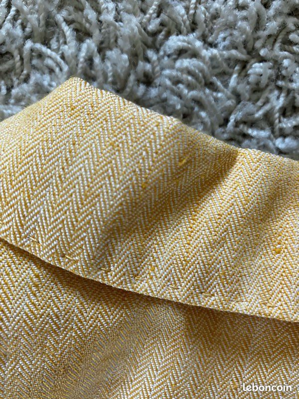 Veste Curling en lin jaune taille 42 (image 8)