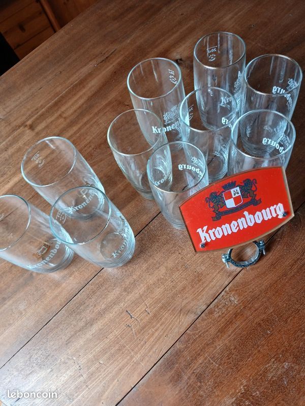 Verres bière kronenbourg - Arts de la table