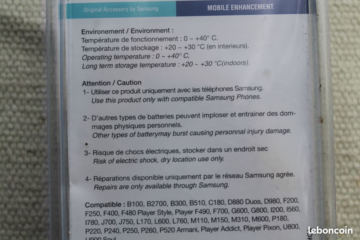 Chargeur allume cigare samsung neuf (image 2)