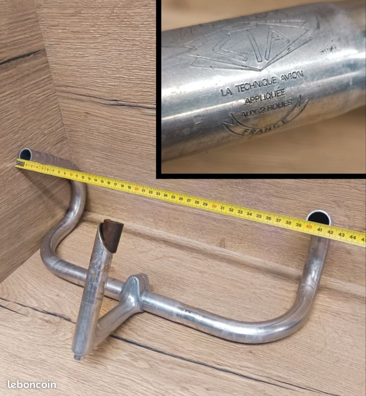 Cintre Vélo Aluminium CTA La Bonneville 420 Mm - Vintage France