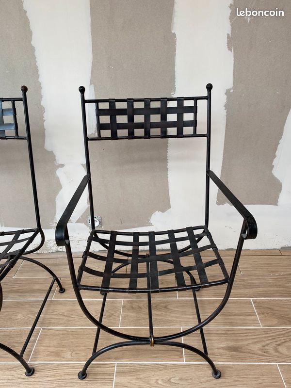 Chaises en fer forgé (image 3)