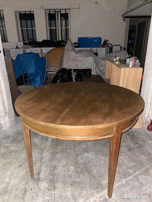 ✨ Table ronde ancienne en bois massif – Style Louis-Philippe – Authentique et élégante ✨ (image 6)