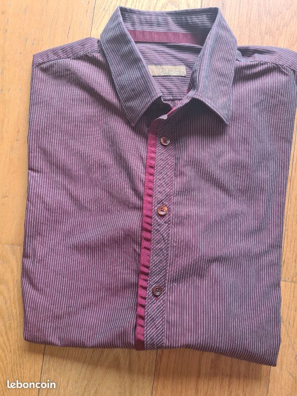 Chemise Zara rouge dégradé (image 2)