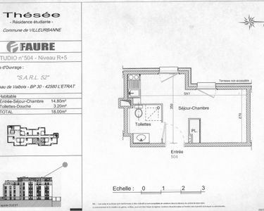Appartement 64 000 € - 18 m²