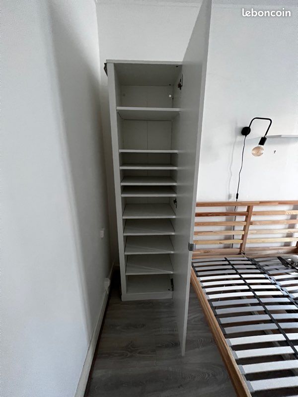 Armoire angle PAX IKEA avec 9 tablettes, 53x35x201 (image 8)