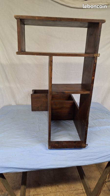 Ancienne etagere d angle en bois (image 5)