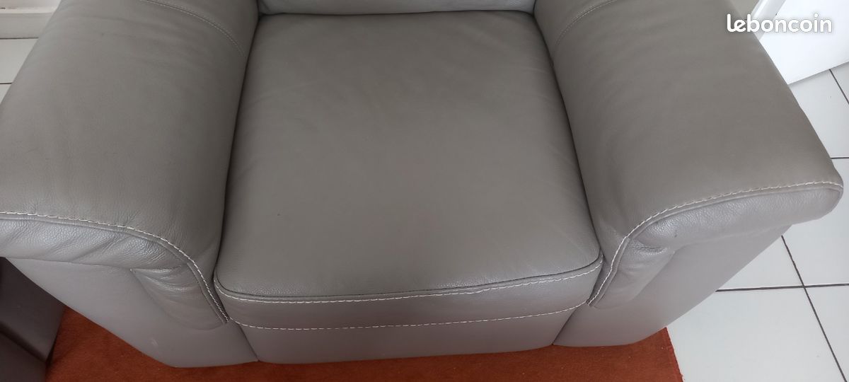 Canapé + Fauteuil + cabriolet Cuir Center (image 5)