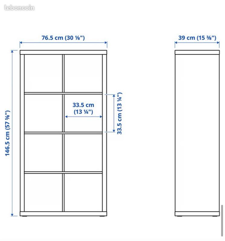 Étagère KALLAX IKEA avec 8 cases (image 8)