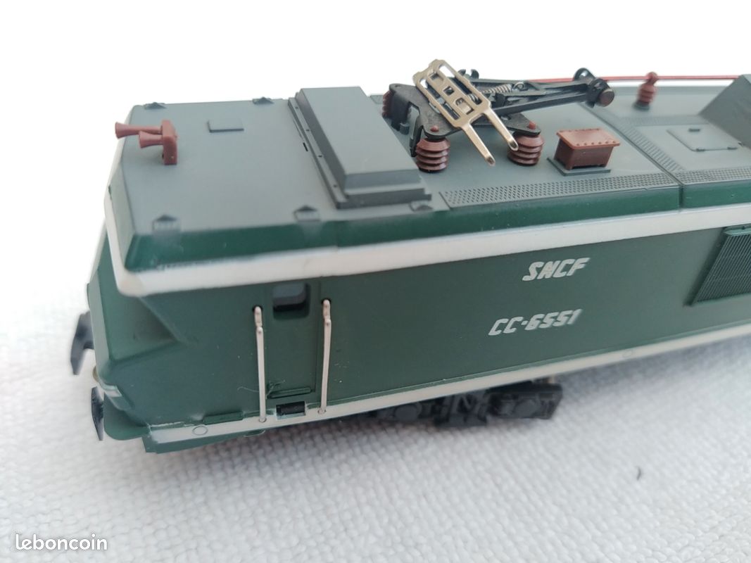 Locomotive Jouef CC 6551 Maurienne SNCF - HO - Alimentation Pantos Modifiée