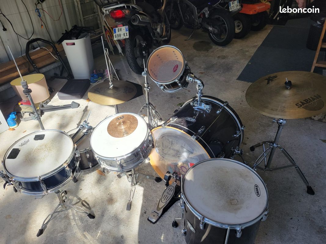 Batterie Pearl Vision (négociable) cymbales Xs20 snare Custom Alloy sensitone steel (image 3)