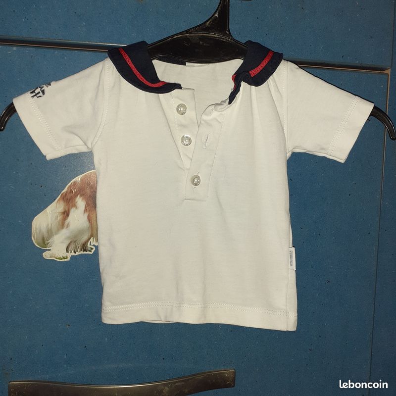 Tee shirt 3 mois blanc ettern(hj) (image 1)