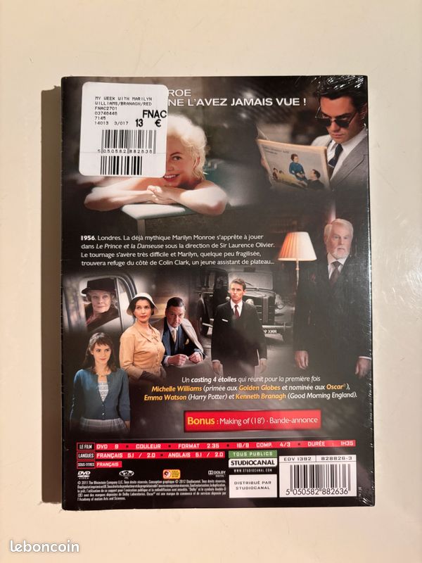 My Week with Marilyn - DVD Neuf sous blister (image 2)