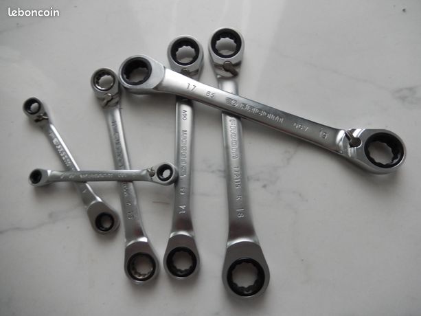 Clé Plate à Fourche FACOM 11/13 - N°44 - Fabriqué En France