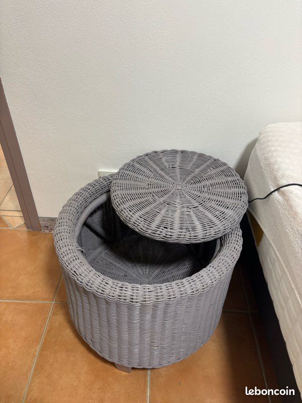 Table basse osier (image 2)