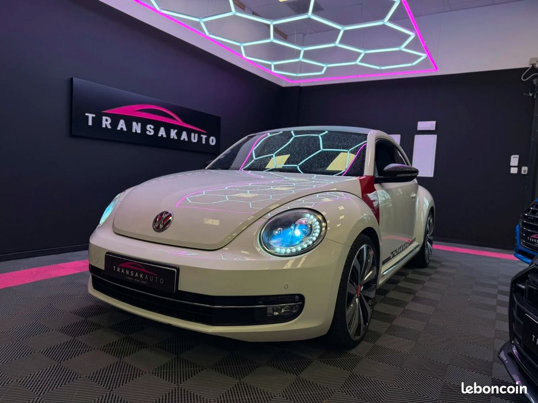 VOLKSWAGEN COCCINELLE 2.0 TSI 200 White Turbo DSG6 - Jantes 20" - Historique d'entretien - Moteur à chaine - (image 1)