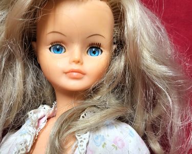 Poupée Migliorati 50 Cm - Blonde Aux Yeux Bleus, Vintage, Fabriquée En Italie