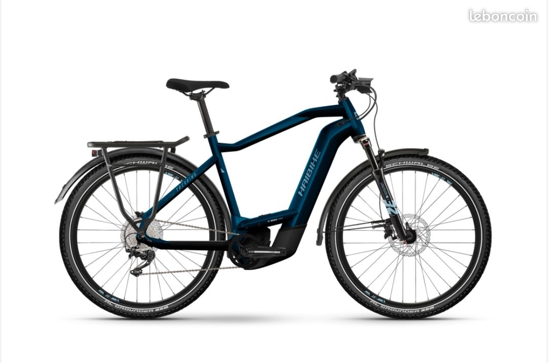Haibike Trekking 8 High Trekking E-Bike (27,5" | 750Wh | bleu royal / argent) (image 1)