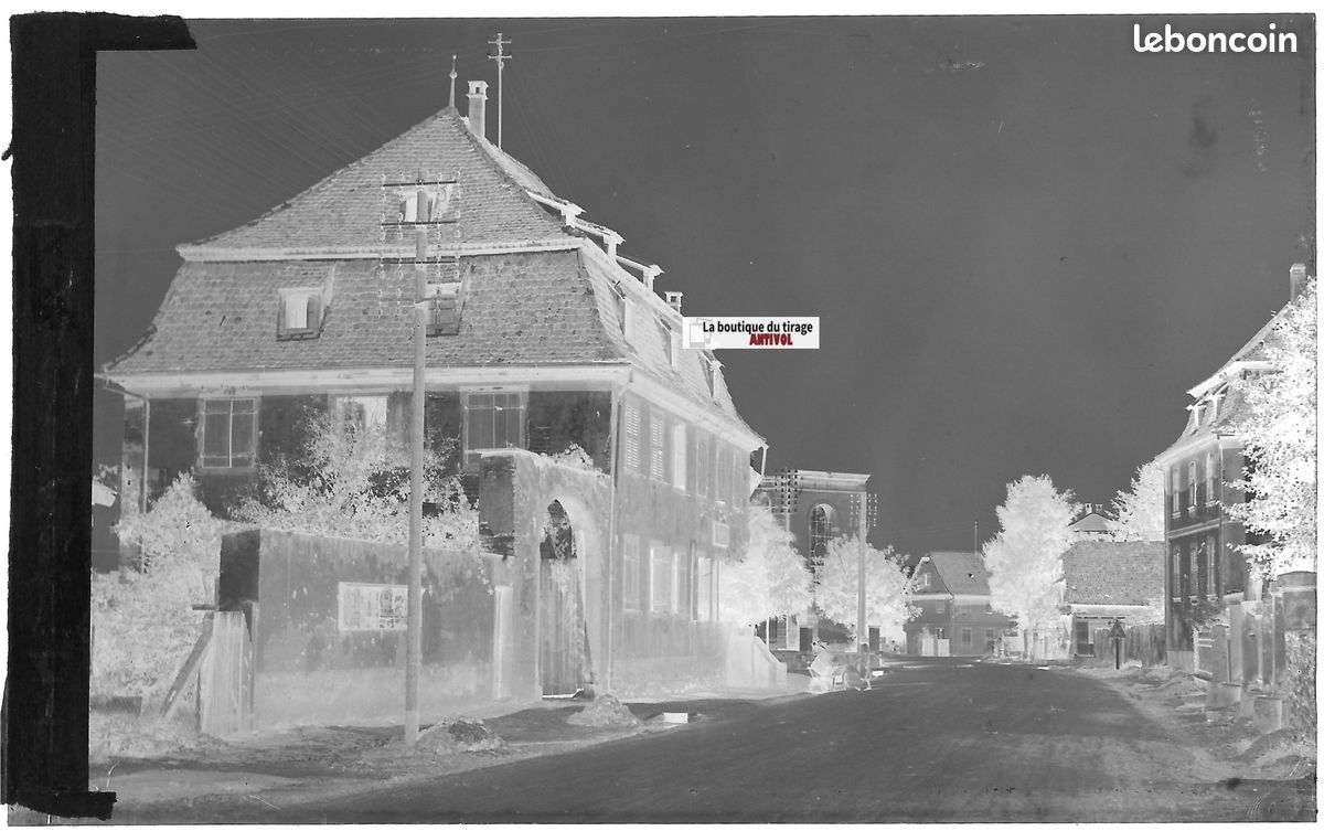 Glasdias - Plaque Verre Photo Ancienne, Négatif Noir & Blanc 9x14 Cm Chatel Guyon Centre 2145831210