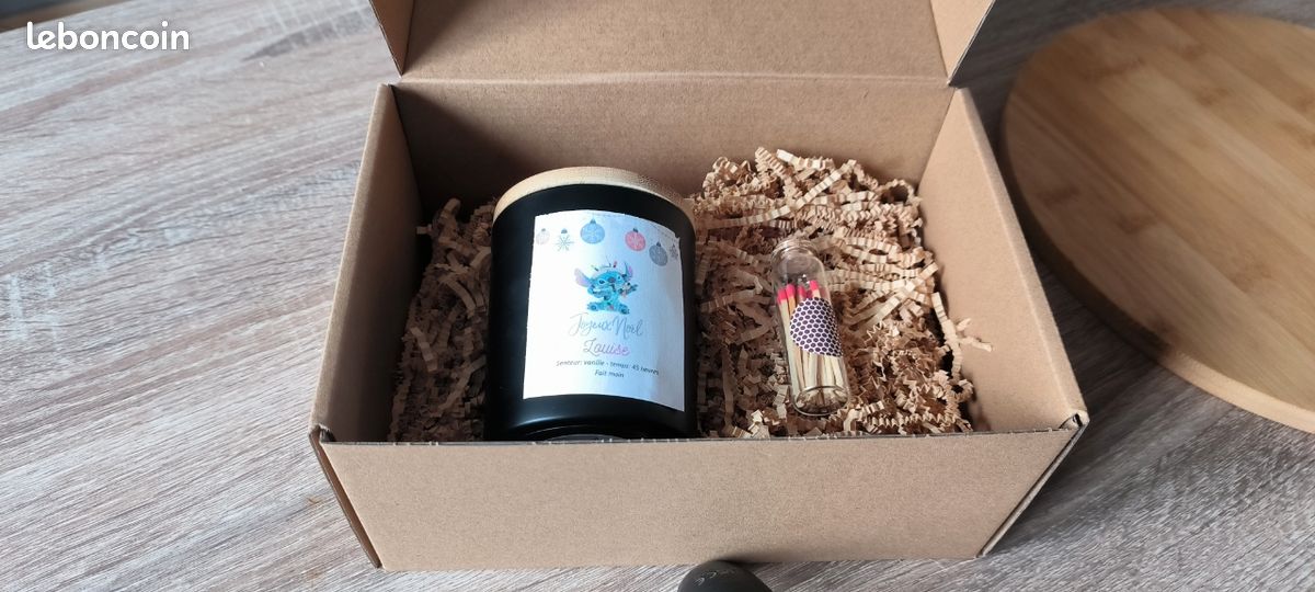 Coffret noël bougie personnalisée stitch (image 4)