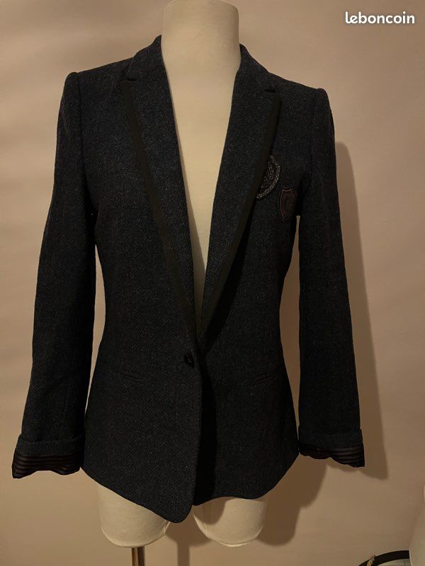 Veste blazer en laine (image 1)