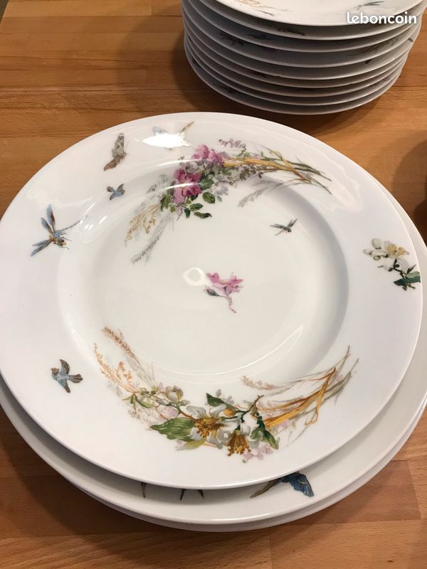 Partie de service porcelaine XIXe Limoges Haviland (image 2)