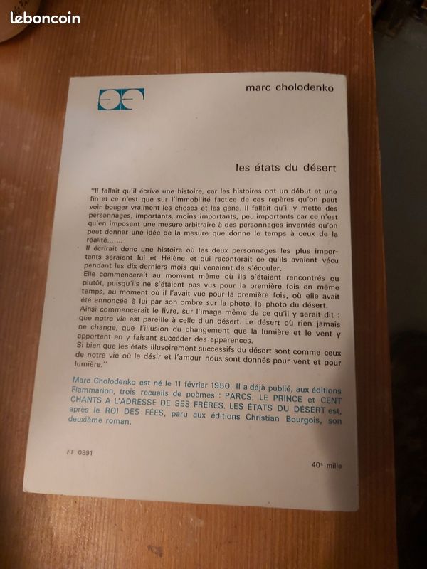 Marc CHOLODENKO: les états du désert (image 2)